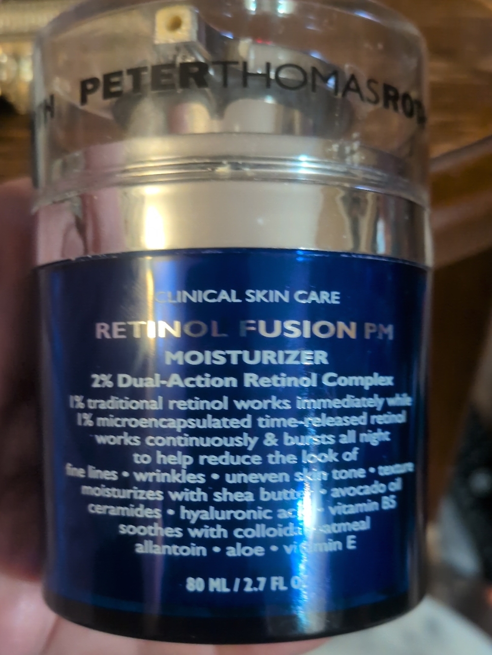 Peter Thomas Roth Retinol Fusion PM Moisturizer - Deep Blue Jar